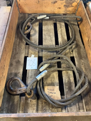 1524108-1 2 lifting cables 4 tons
