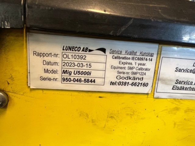 1524115-3 MIG welder ESAB Mig U5000i