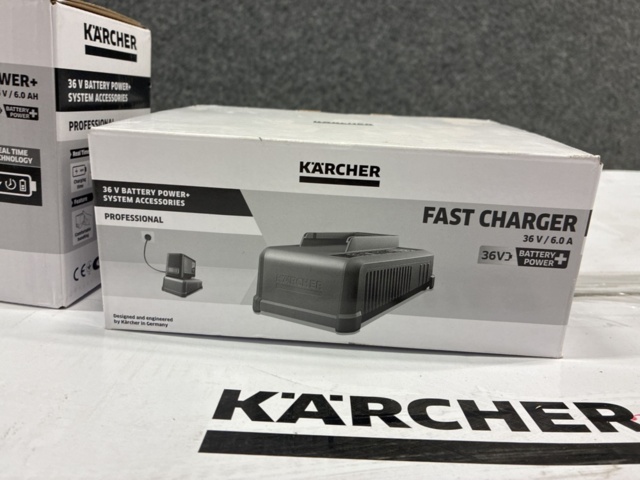 1526362-5 Trådlös gräsklippare Kärcher med batteri & laddare