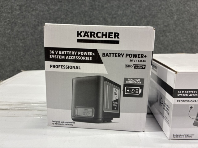 1526362-6 Trådlös gräsklippare Kärcher med batteri & laddare
