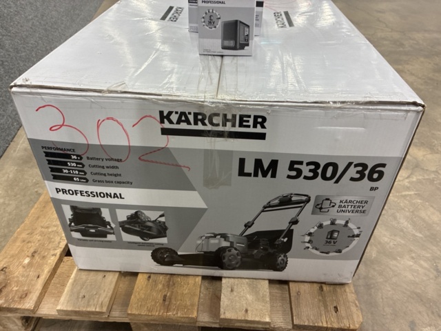 1526362-7 Trådlös gräsklippare Kärcher med batteri & laddare