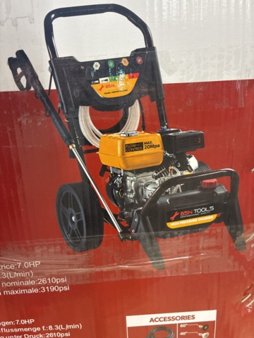 1526363-7 Bensindriven högtryckstvätt 8.3 liter/min - 200 bar