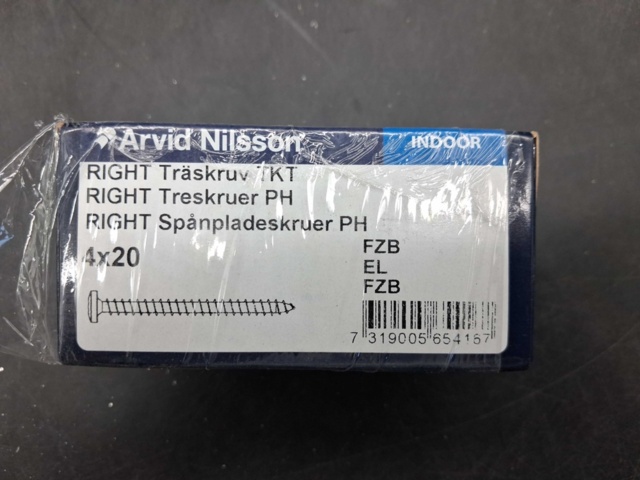 1525273-9 Wood screw & Allen screw - Arvid Nilsson, RIGHT
