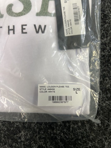 1374494-3 4 st T-shirtar Trawis Mathew Louder Please Tee Vit, Strl S-L