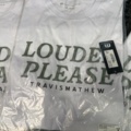 1374494-4 4 st T-shirtar Trawis Mathew Louder Please Tee Vit, Strl S-L