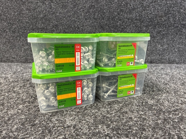 1526045-1 4 pcs Packs Construction Screw, Essve