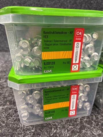 1526045-2 4 pcs Packs Construction Screw, Essve