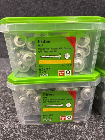 1526047-2 4 packs of wood screws, Essve