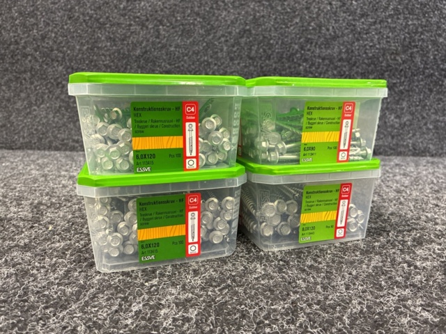 1526049-1 4 pcs Packs Construction Screw, Essve