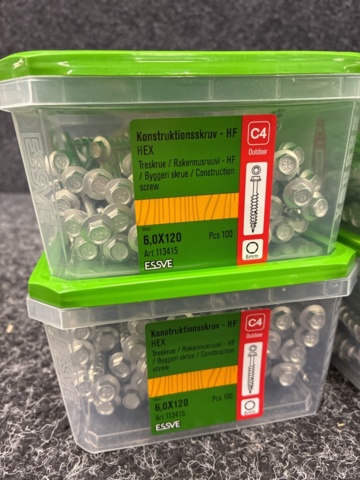 1526049-2 4 pcs Packs Construction Screw, Essve