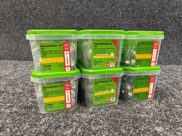 1526053-1 6 pcs Packs Construction Screw, Essve
