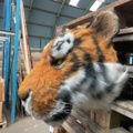 1522829-2 Konstgjort tigerhuvud - väggdekoration, 40 cm