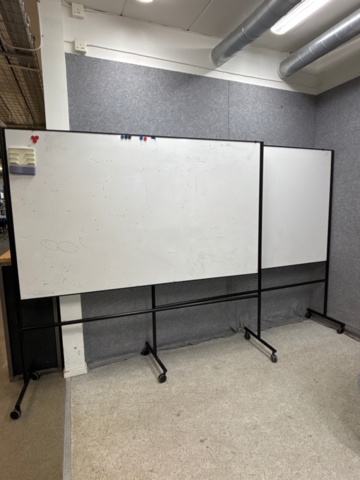 1497445-1 Whiteboardtavlor på hjul 2 st - Lintex