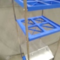1526526-3 Display stand - Diskomat, aluminum and blue plastic