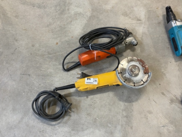 1499665-1 Elverktyg 2 st – vinkelslip/ Plåtnibbler - DeWalt DWE4057