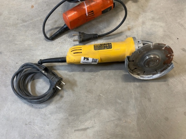 1499665-2 Elverktyg 2 st – vinkelslip/ Plåtnibbler - DeWalt DWE4057