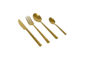 1508622 Cutlery set, 4 pcs 16-piece - Bo-Camp, Fairbanks, gold-colored