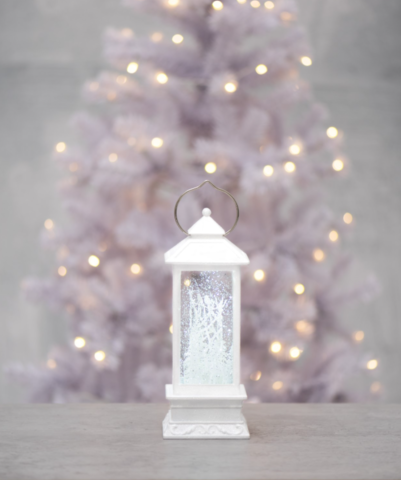 1508623-1 Candle lanterns, 6 pcs - Finn-Lumor, snowfall, LED