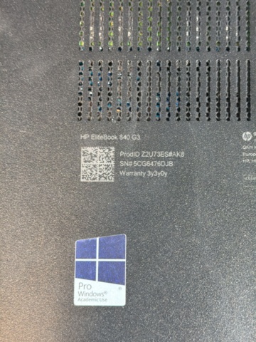 1515944-9 Laptop - HP EliteBook 840 G3