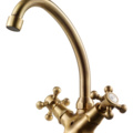 1527360-1 Tvättställsblandare - Tapwell  Classic med lyftventil - Antikbrons