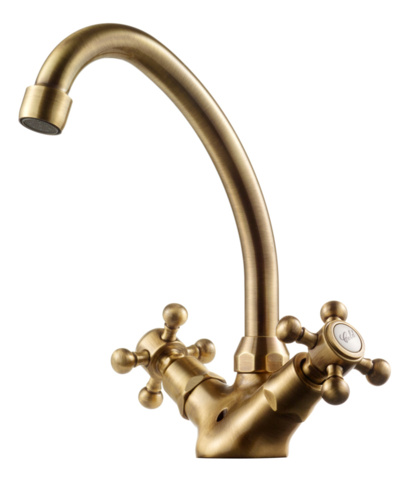 1527360-1 Tvättställsblandare - Tapwell  Classic med lyftventil - Antikbrons