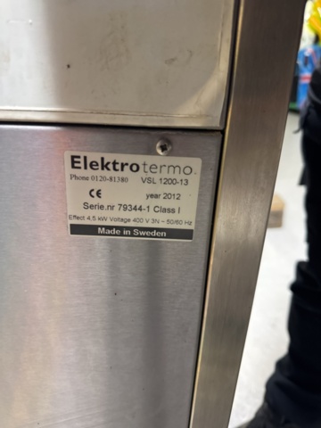 1458294-10 Heating with water bath & 6 drawers 120 cm - Elektrotermo VSL 1200-13