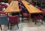 1458326 Långbord 3 st med ca 35-40 stolar samt 1 st barbord