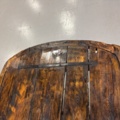 1458335-6 Bar table built from large door with 8 barstools