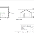1527598-2 Frame for a single garage of 36 square meters with dimensions of 6.0 x 6.0 m