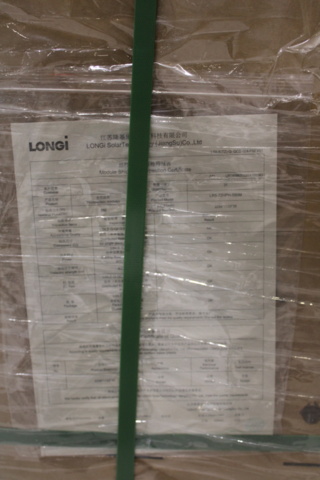 1502100-4 Solcellspaneler Longi 550W, 62 st