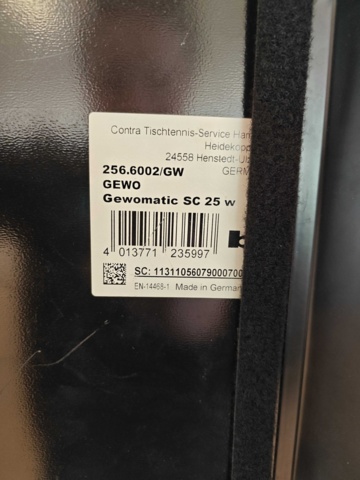 1484168-8 Pingisbord Gewo-Matic SC 25W