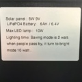 1464160-7 Soldriven LED-lampa för vägg eller stolpe 2st
