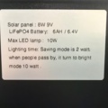 1464164-6 Soldriven LED-lampa för vägg eller stolpe 2st