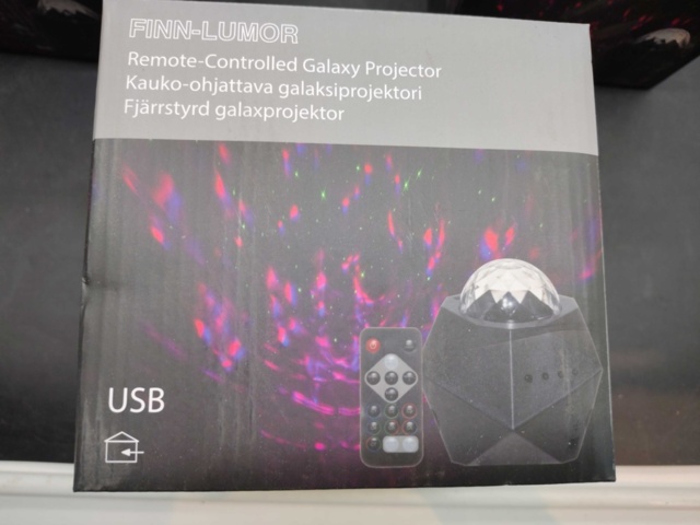 1529574-4 Galaxiprojektor, 6 st - Finn-Lumor, fjärrkontroll, USB