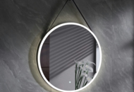 1530276 Spegel, 2 st - Bathlife Glimma, LED, rund, vit, 800 mm