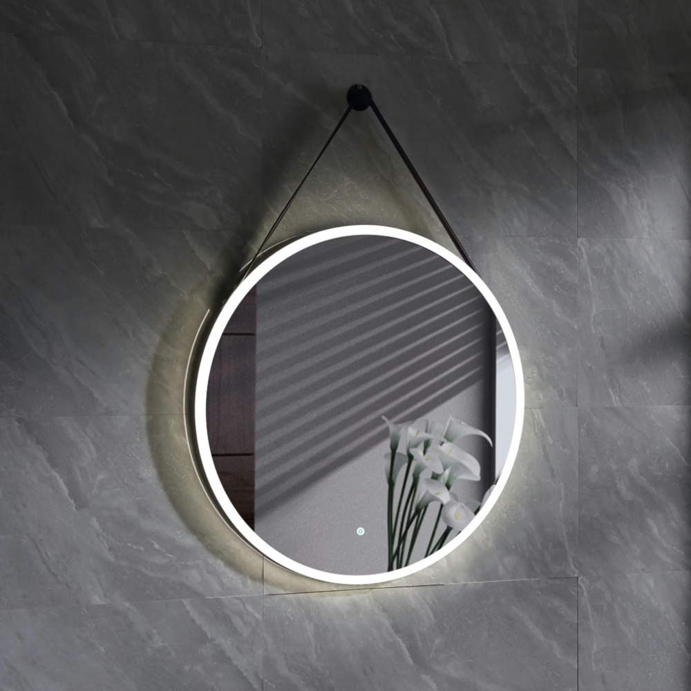 1530293-1 Mirror, 2 pcs - Bathlife Glimma, LED, round, white, 600 mm