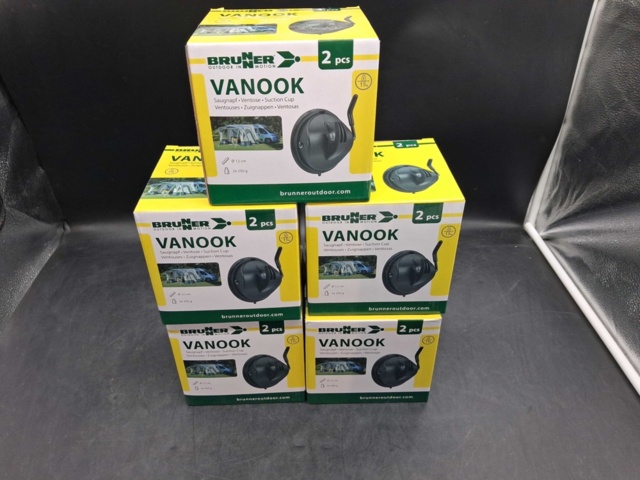 1529603-2 Sugkoppar, 5 st - Brunner, Vanook
