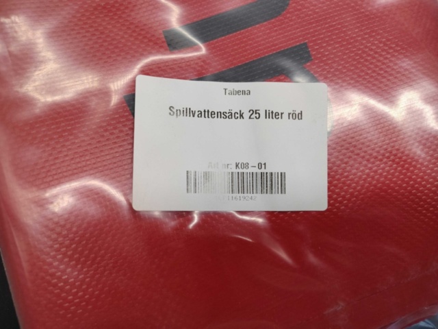 1529614-3 Spillvattensäckar, 3 st - WeCamp, 25 liter, röd