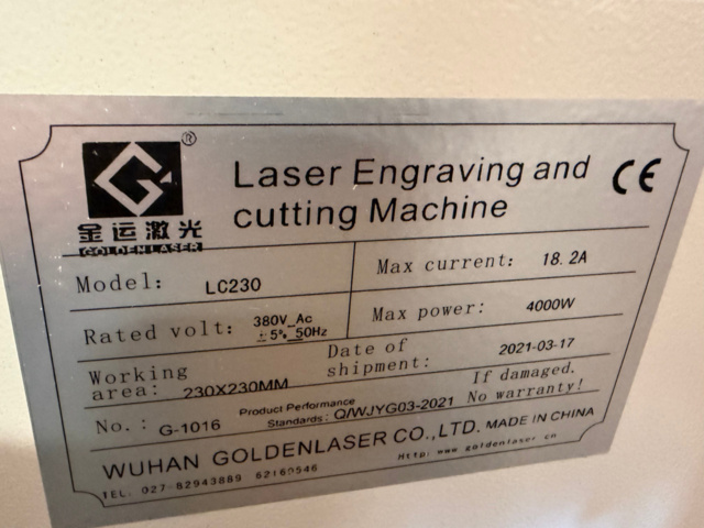 1530832-8 Industrial laser cutting machine for label and precision production - Wuhan Golden Laser LC230