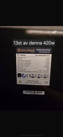 1421857-2 Solpaneler - 13st Solenius SR-54M420NHLPro