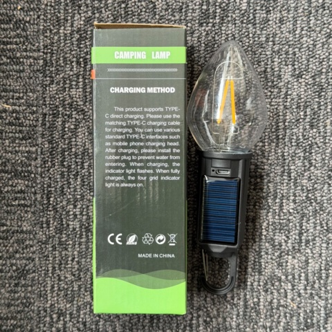 1530936-1 20 st Campinglampor LED Spetsig – Solcellsdrift + Myggskydd - Fri frakt