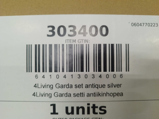 1529063-3 Caféset - 4Living, Garda antique silver