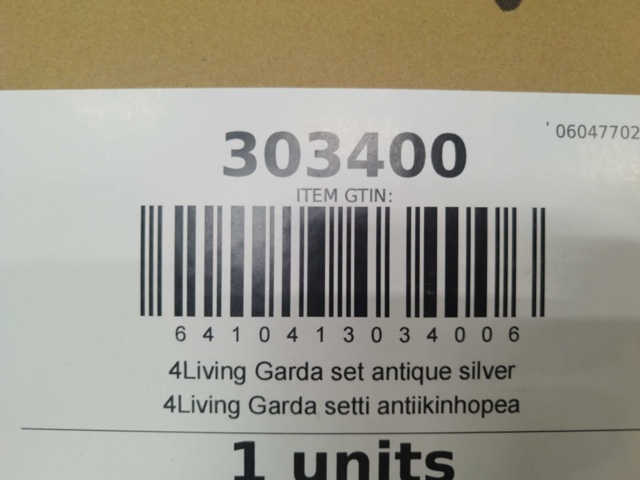 1529064-3 Café set - 4Living, Garda antique silver