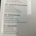 1529072-4 Utomhuslampor, 7 st - Outfit, Kobe Outdoor Lamp, LED, timerfunktion