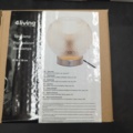 1529073-3 Table lamp Ball, 4 pcs - 4Living, glass and steel base Ø18 x 18 cm