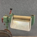 1530251-3 Historic, manually operated washing machine with an associated clothes wringer