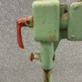 1530251-4 Historic, manually operated washing machine with an associated clothes wringer
