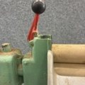 1530251-5 Historic, manually operated washing machine with an associated clothes wringer