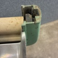 1530251-8 Historic, manually operated washing machine with an associated clothes wringer