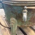 1530251-22 Historic, manually operated washing machine with an associated clothes wringer